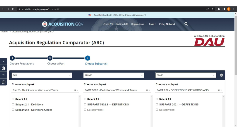 (ARC) User Guide | Acquisition.GOV